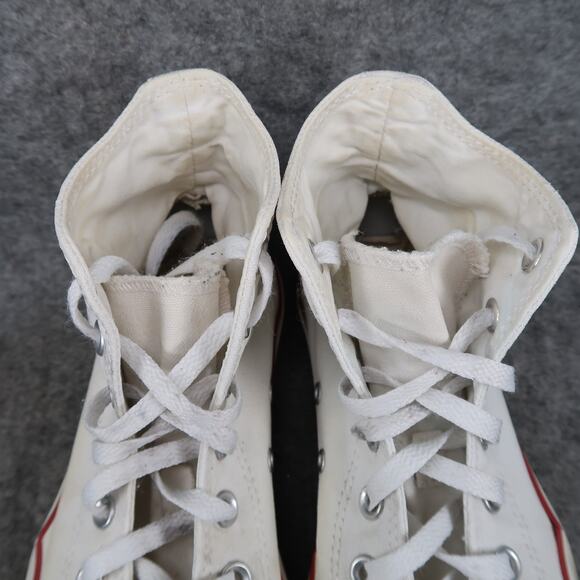 Converse Shoes Womens 8 Hi Top Sneaker Chuck Taylor All Star White Canvas Casual - Picture 3 of 13